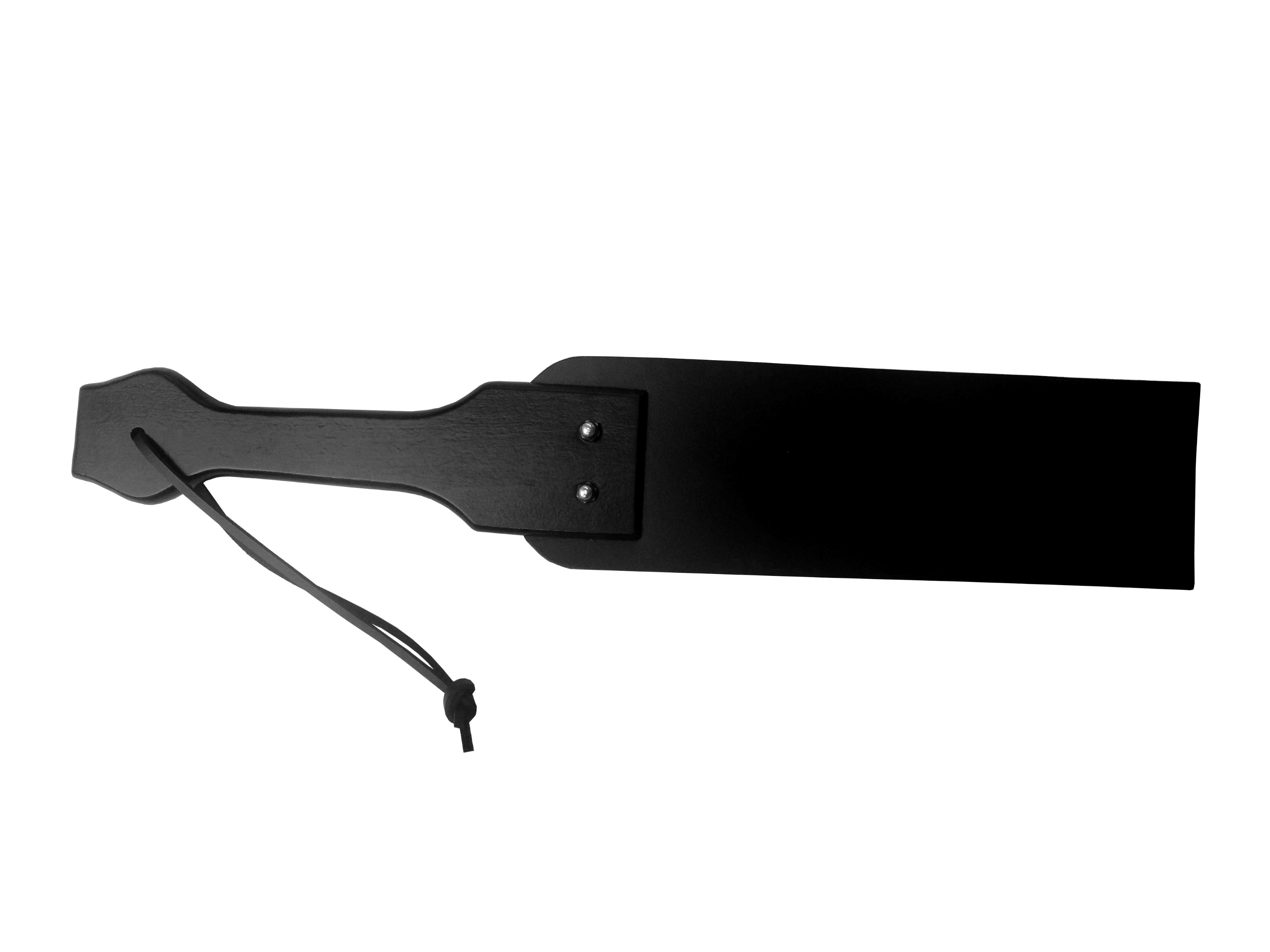 Lederpaddel mit Holzgriff