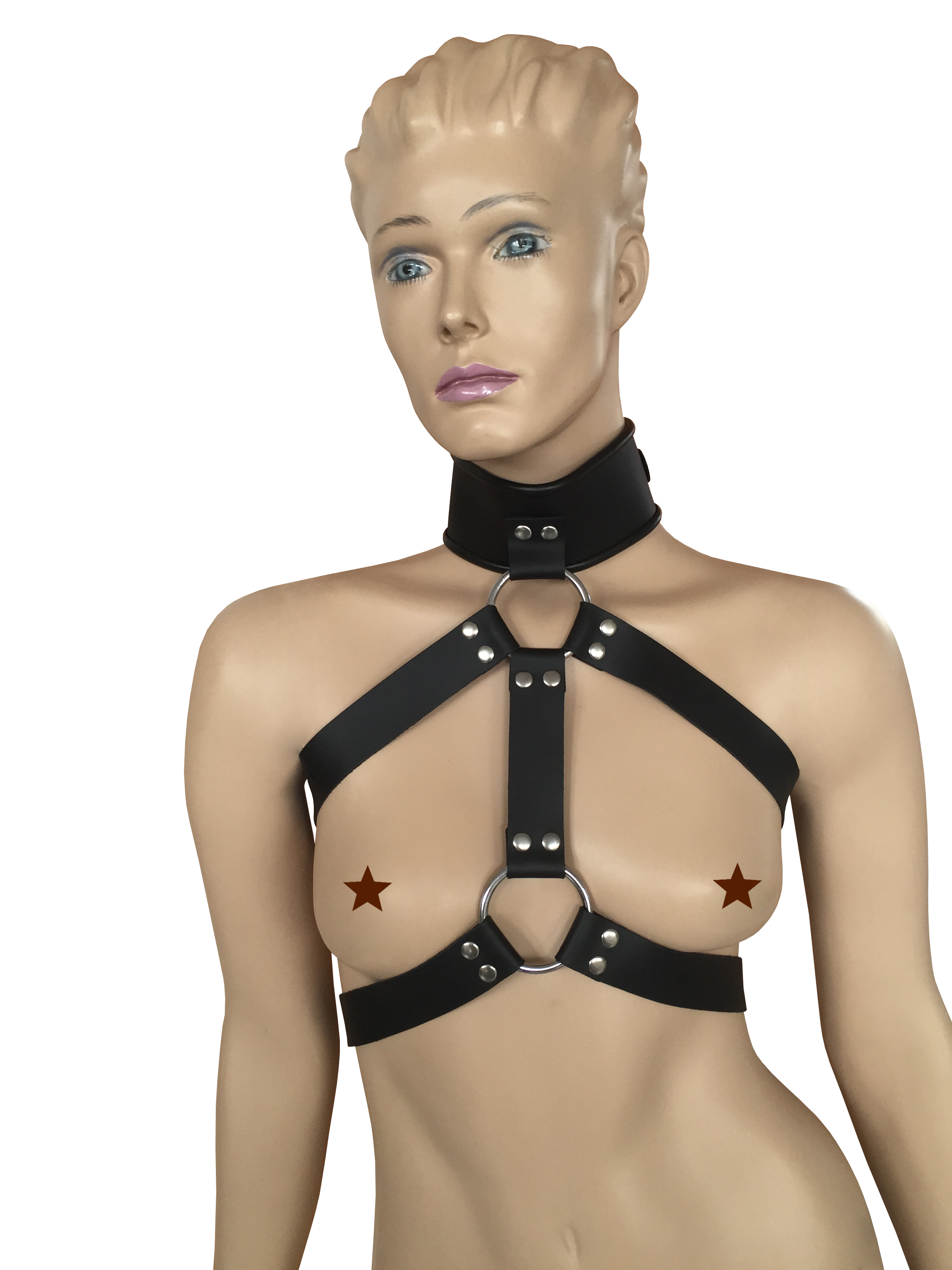Leder Body Halsband