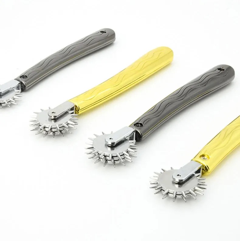 Pinwheel / Nervenrad / Nadelrad in gold oder darksilver