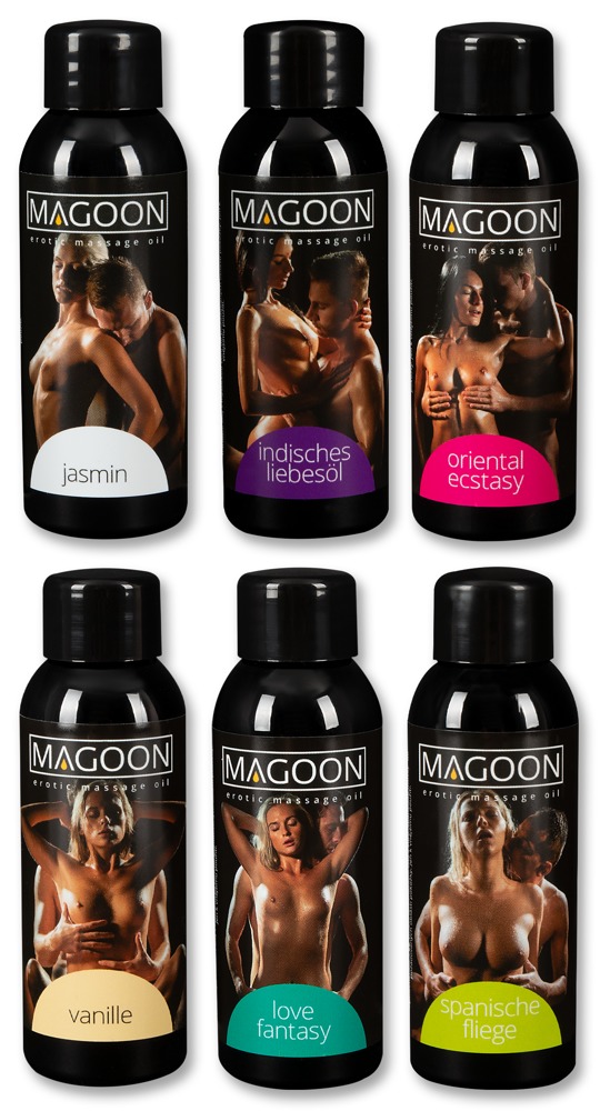 Erotic Massage Oil 6er Set 50 ml