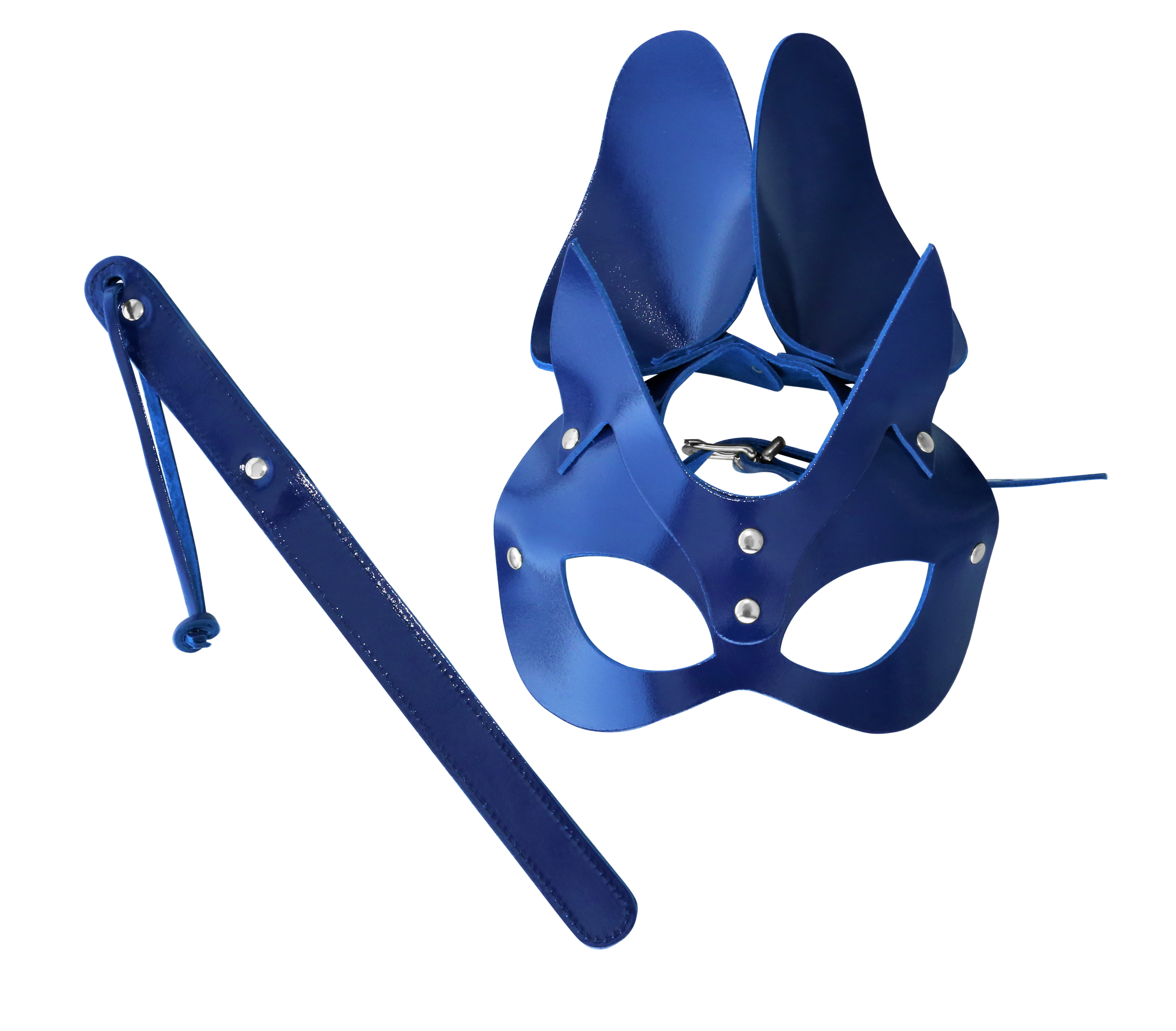 Paddel mit Maske "Modern Blue meets Baroque Gold"